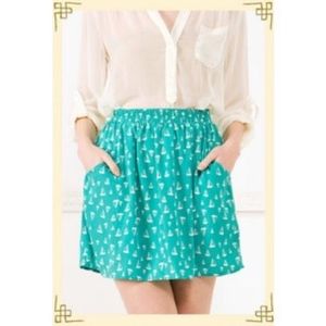 Sailboat printed Skirt